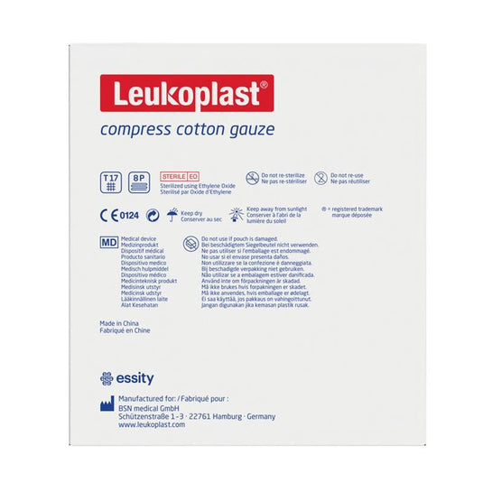Leukoplast Compress Cotton Gauze 10 x 10cm 50 Pack