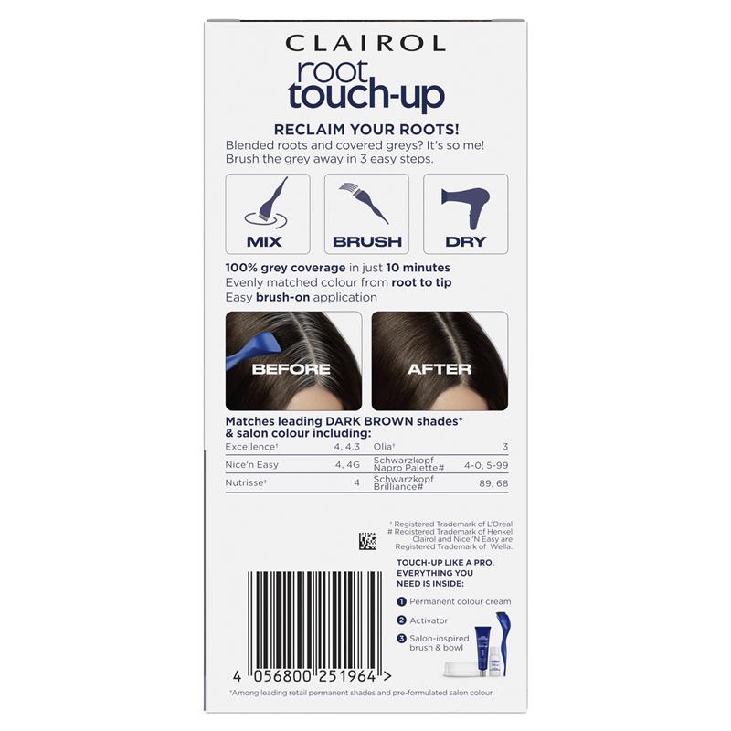 Load image into Gallery viewer, Clairol Nice N Easy Root Touch Up Permanent Hair Colour Dark Brown
