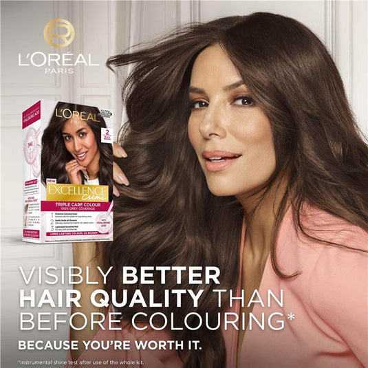 L'Oreal Excellence Creme 2 Black Brown Hair Colour