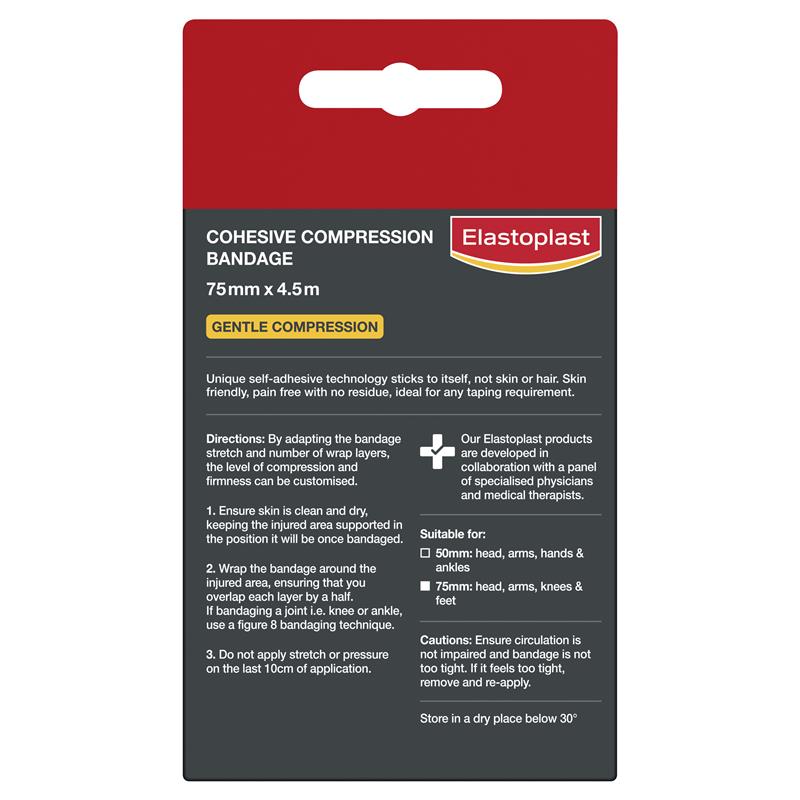 Load image into Gallery viewer, Elastoplast Cohesive Compression Bandage Tan 7.5cm x 4.5m
