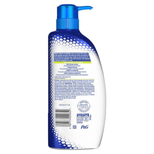 Head & Shoulders Ultra Men Sports Fresh Mens 2in1 Anti Dandruff Shampoo And Conditioner 750ml