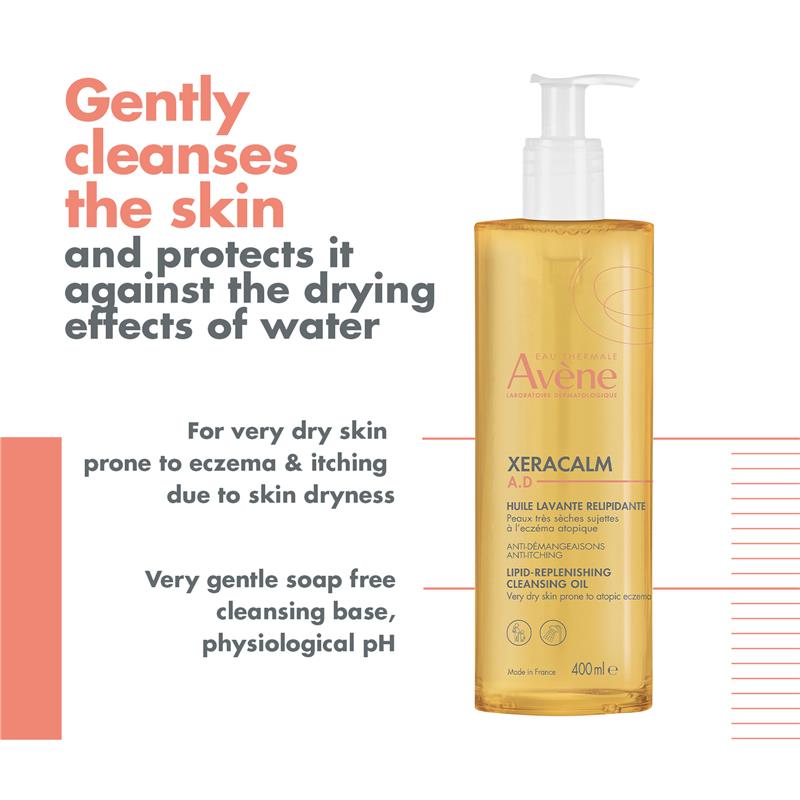Load image into Gallery viewer, Avene XeraCalm A.D Cleansing Oil 400ml - Cleanser for eczema-prone skin
