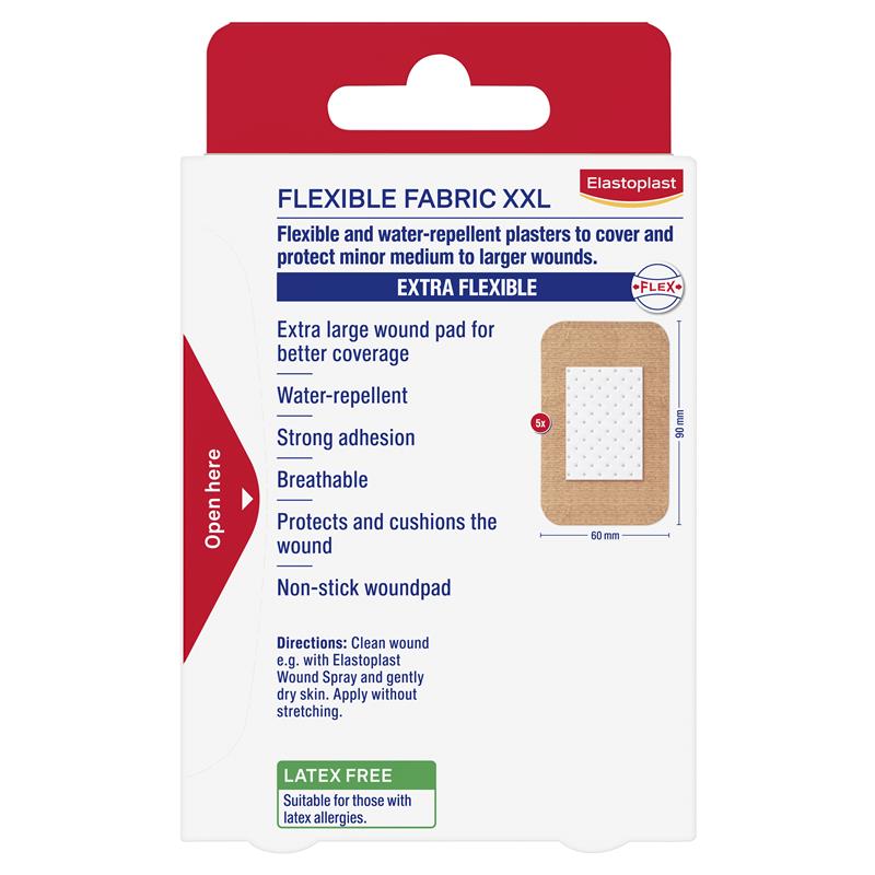 Load image into Gallery viewer, Elastoplast Flexible Fabric Strips XXL 5 Pack
