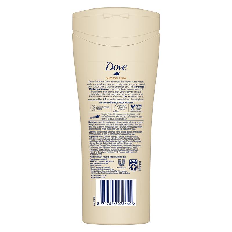 Load image into Gallery viewer, Dove Summer Glow Body Lotion Fair to Medium Skin 400ml
