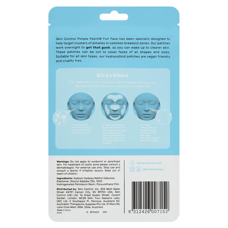 Load image into Gallery viewer, Skin Control Pimple Patch Full Face
