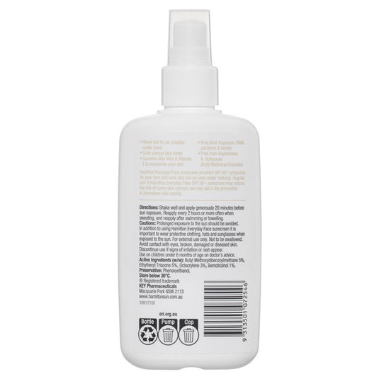 Hamilton SPF 50+ Everyday Face 200ml