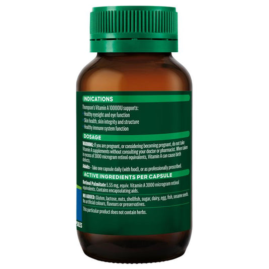 Thompson's Vitamin A 10000iu 150 Capsules