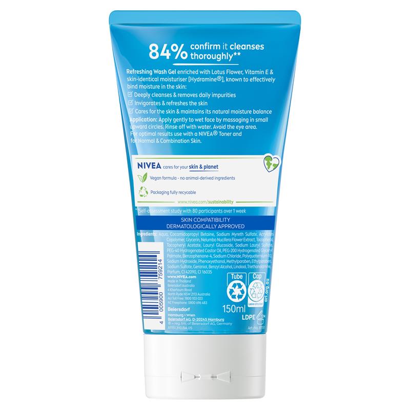 Load image into Gallery viewer, NIVEA Daily Essentials Refreshing Face Wash Cleanser 150ml

