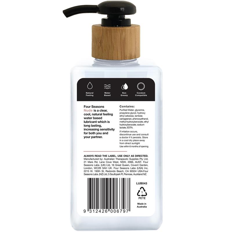 Load image into Gallery viewer, Four Seasons Nude Water-Based Lubricant 200mL
