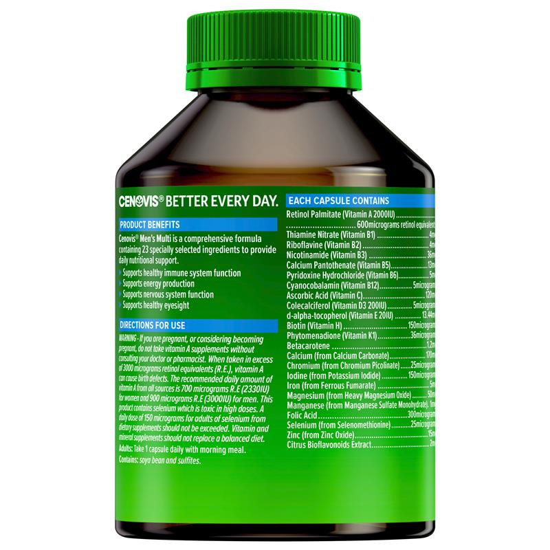 Load image into Gallery viewer, Cenovis Once Daily Mens Multi 100 Capsules Value Pack
