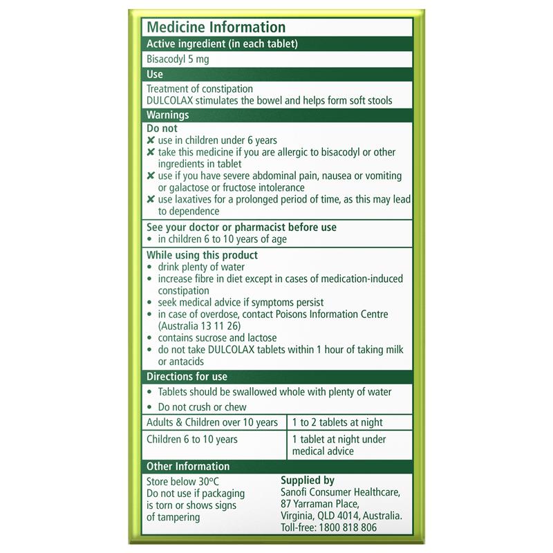 Load image into Gallery viewer, Dulcolax Laxatives 5mg 50 Tablets
