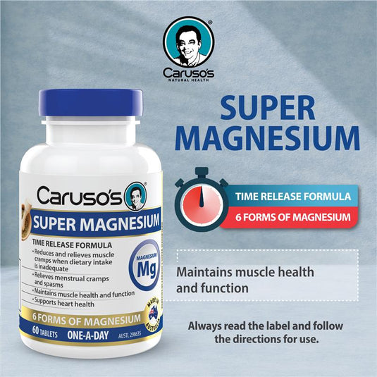 Carusos Super Magnesium 60 Tablets