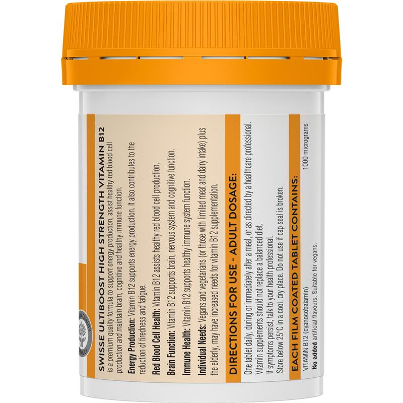 Load image into Gallery viewer, Swisse Vitamin B12 60 Tablets

