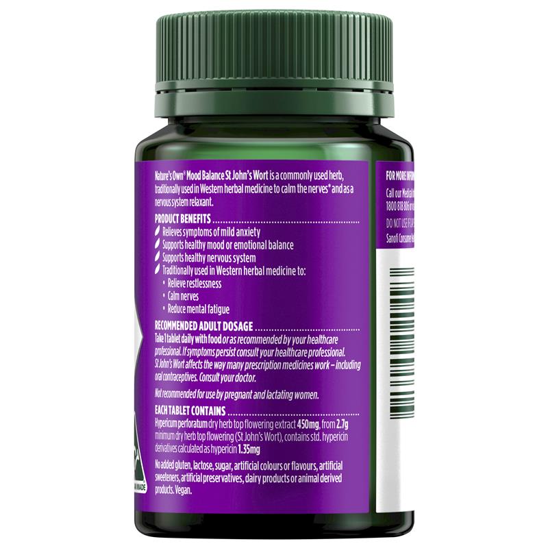 Load image into Gallery viewer, Nature's Own Mood Balance St Johns Wort 50 Tablets
