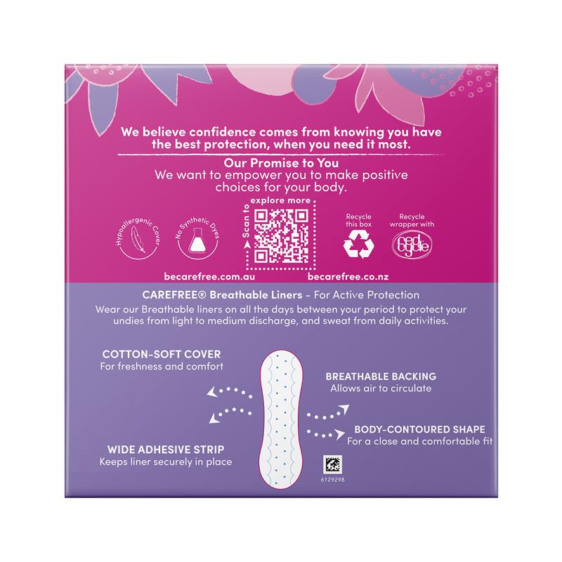 Load image into Gallery viewer, Carefree Breathable Unscented Panty Liners 48 Pack
