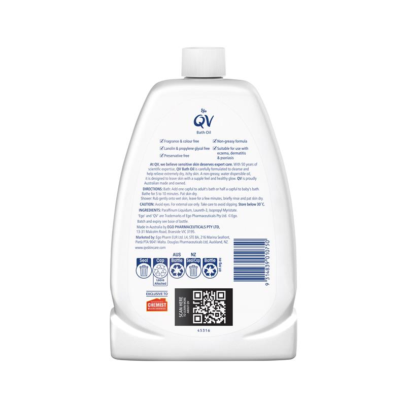Load image into Gallery viewer, QV Bath Oil 1.25L Shower &amp; Bath Oil

