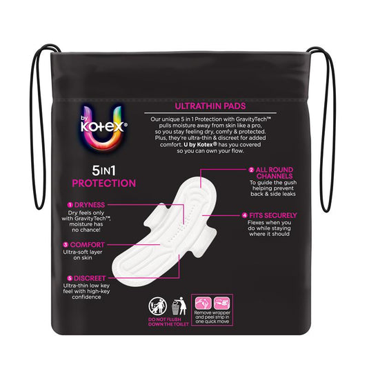 U By Kotex Ultrathin Super Wing Bulk Pack 18