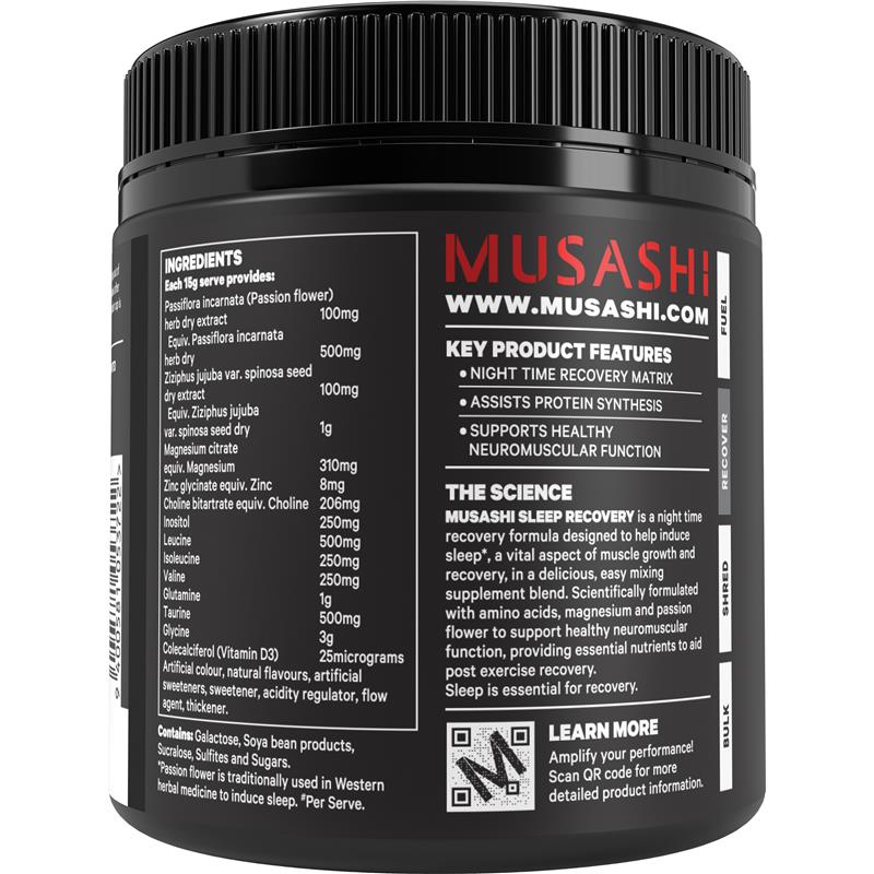 Load image into Gallery viewer, Musashi Sleep Recovery Fruit Punch 300g
