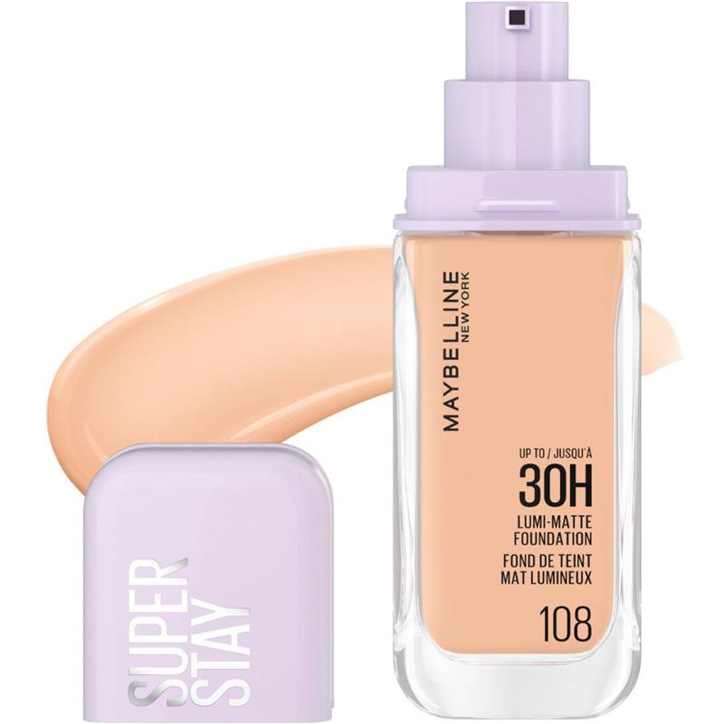 Load image into Gallery viewer, Maybelline Superstay Lumi Matte Foundation 108
