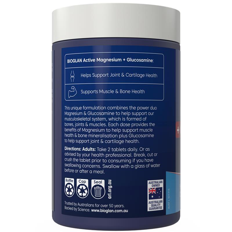 Load image into Gallery viewer, Bioglan Magnesium + Glucosamine 180 Tablets
