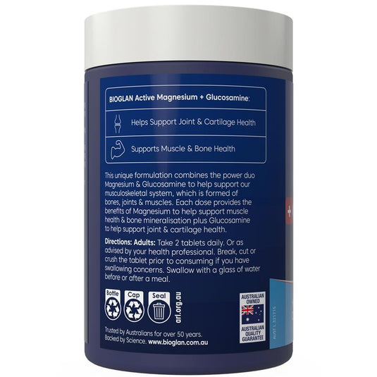 Bioglan Magnesium + Glucosamine 180 Tablets