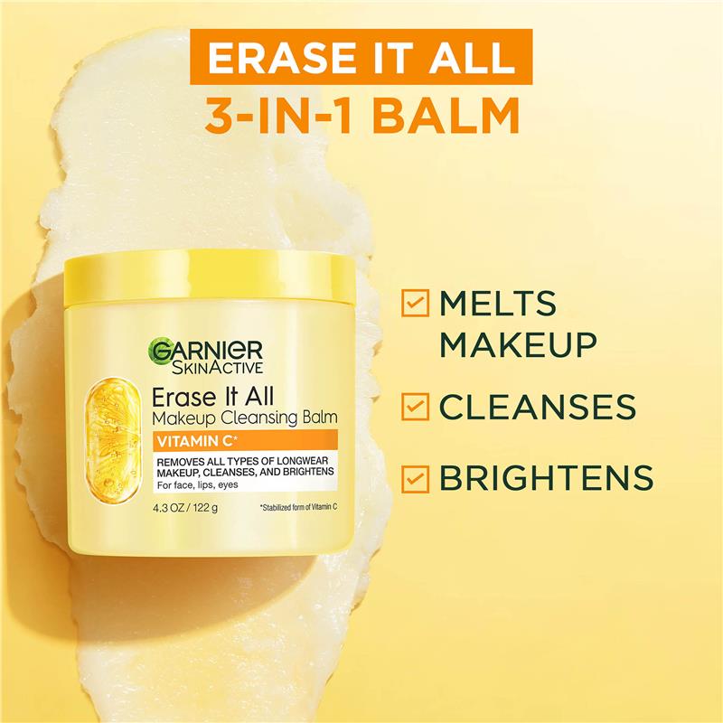 Load image into Gallery viewer, Garnier Vitamin C Makeup Cleansing Balm 119g
