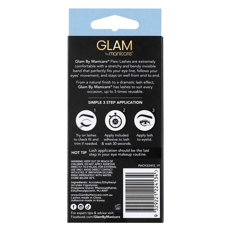 Load image into Gallery viewer, Glam By Manicare Emery Flexi Lashes Natural

