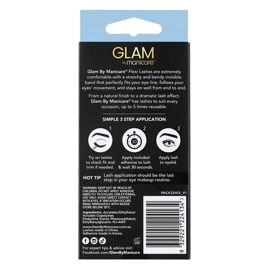 Glam By Manicare Emery Flexi Lashes Natural
