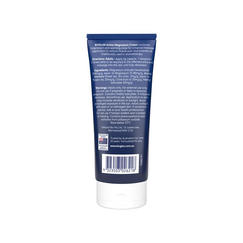 Load image into Gallery viewer, Bioglan Active Magnesium Cream 100g
