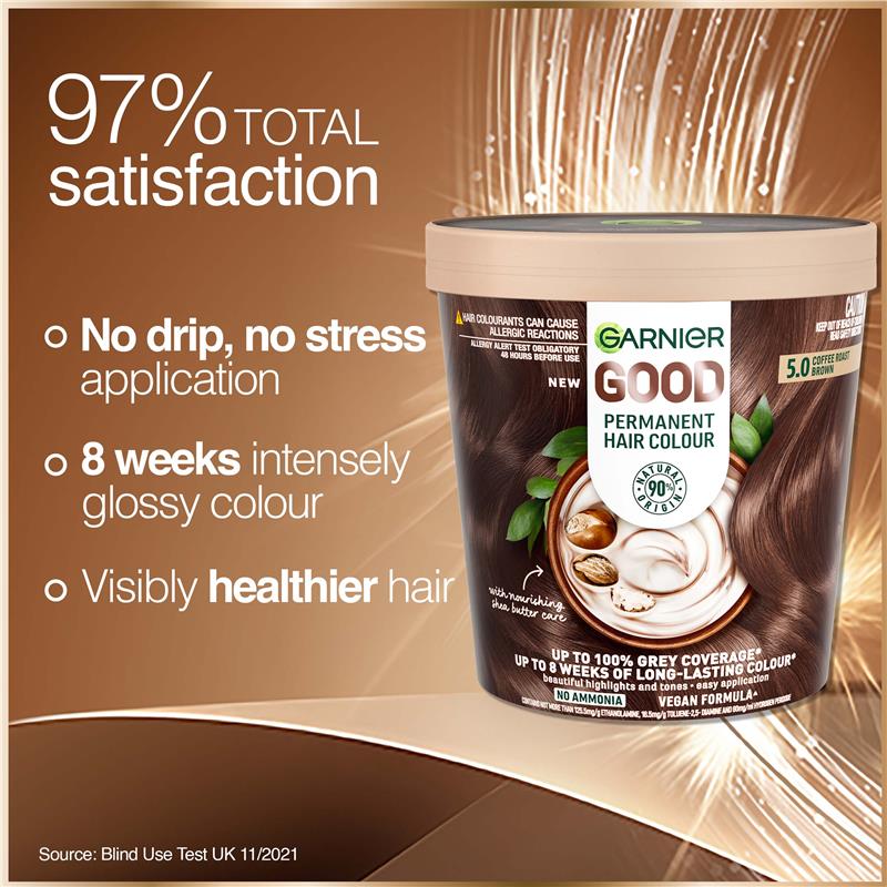 Load image into Gallery viewer, Garnier Good Hair Colour 5.0 Coffee Roast Brown
