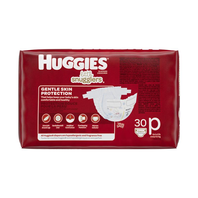 Load image into Gallery viewer, Huggies Little Snugglers Preemie Nappies 30 Pack
