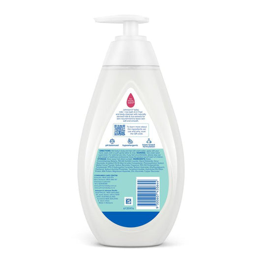 Johnsons Baby Bath Milk & Rice 500mL