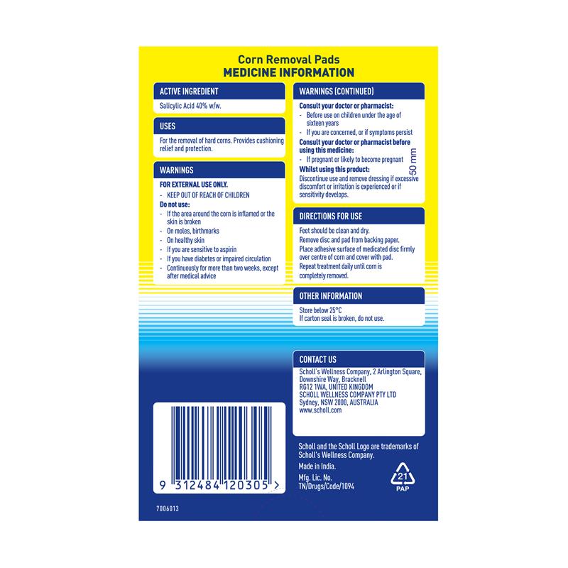Load image into Gallery viewer, Scholl Corn Removal Medicated Disc Pads System 9 Pack
