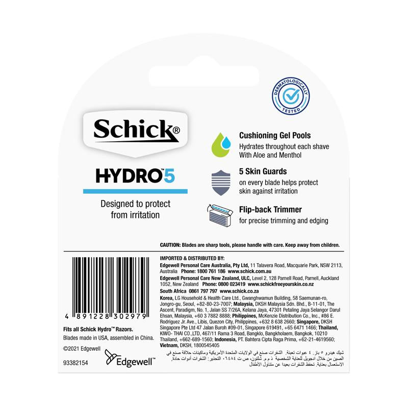 Load image into Gallery viewer, Schick Hydro 5 Mens Refill Razor Blades 6pk
