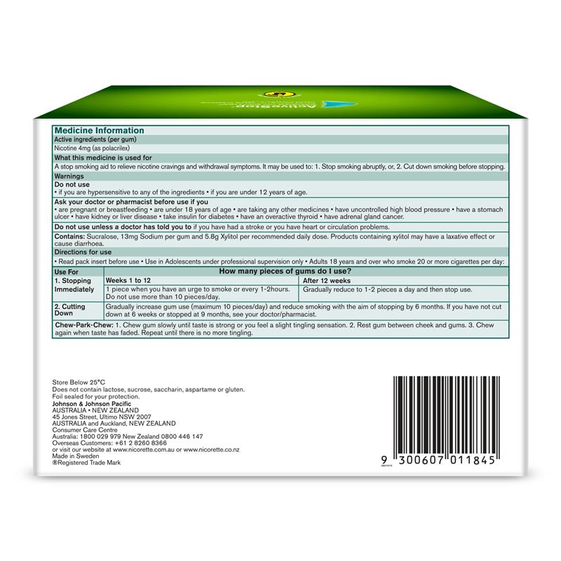 Load image into Gallery viewer, Nicorette Gum 4mg Fresh Fruit 315 Pieces Exclusive Size
