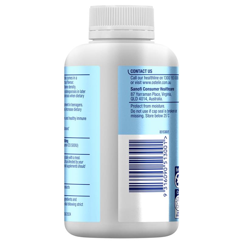 Load image into Gallery viewer, Ostelin Vit D &amp; Calcium 120 Chewable Tablets
