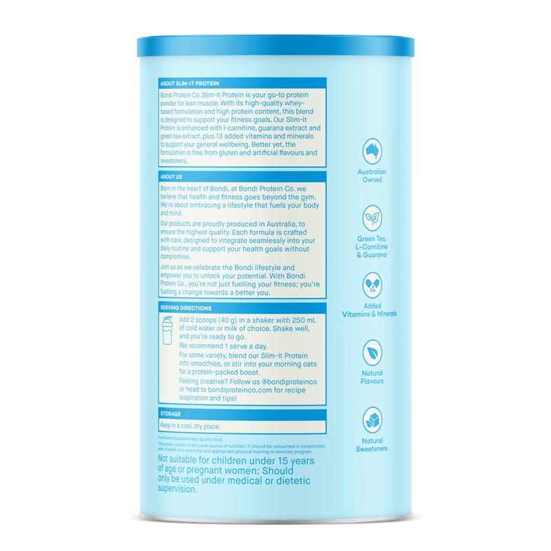 Load image into Gallery viewer, Bondi Protein Co. Slim It Protein Vanilla 800g
