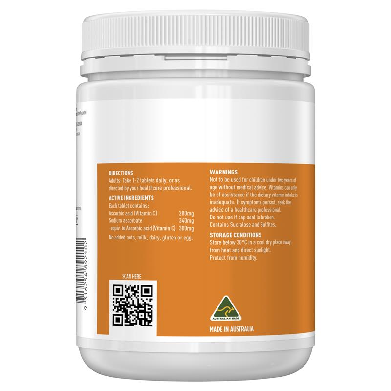 Load image into Gallery viewer, Healthy Care Vitamin C 500mg Chewable 500 Tablets
