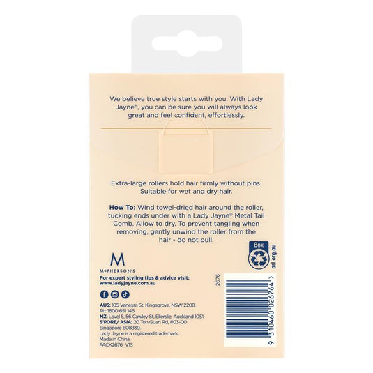Lady Jayne Self-Holding Rollers, X-Large, Pk4