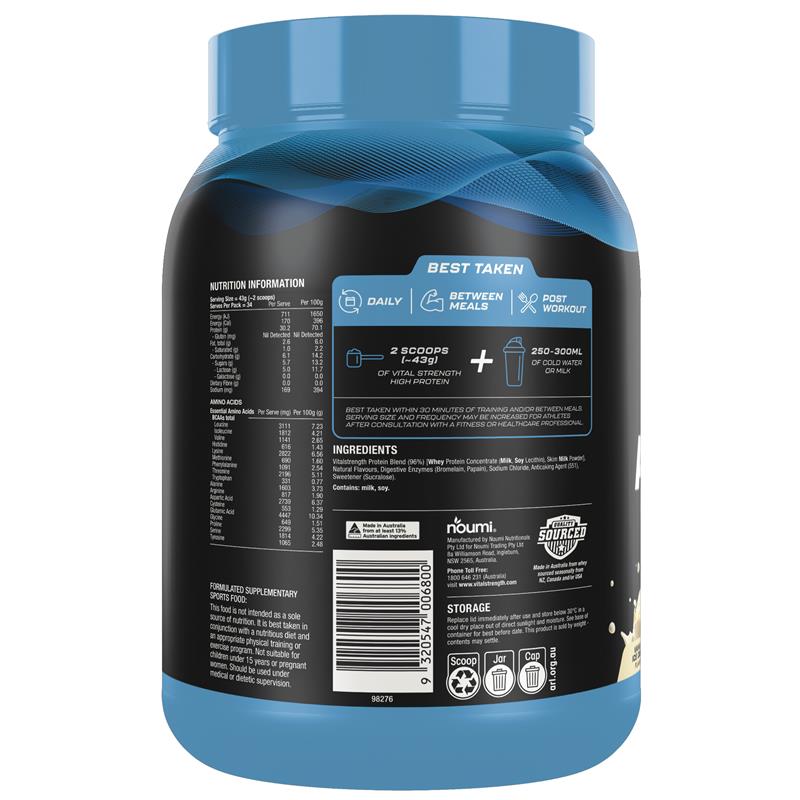Load image into Gallery viewer, Vital Strength High Protein Vanilla 1.5kg
