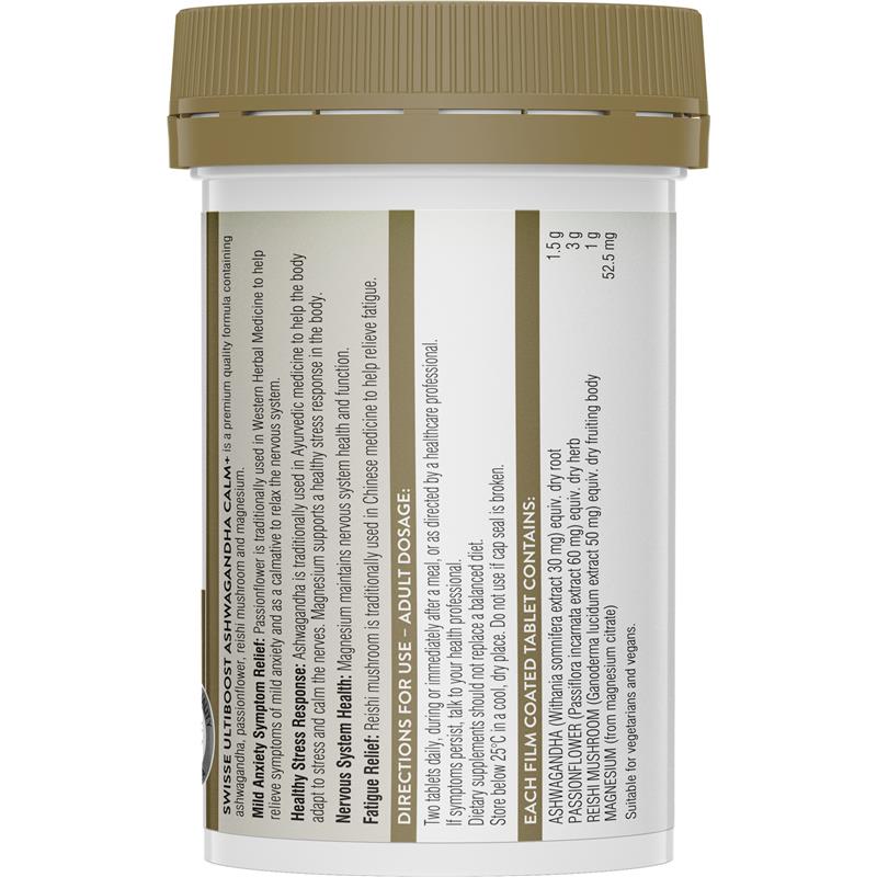 Load image into Gallery viewer, Swisse Ultiboost Ashwagandha+ Calm 120 Pack
