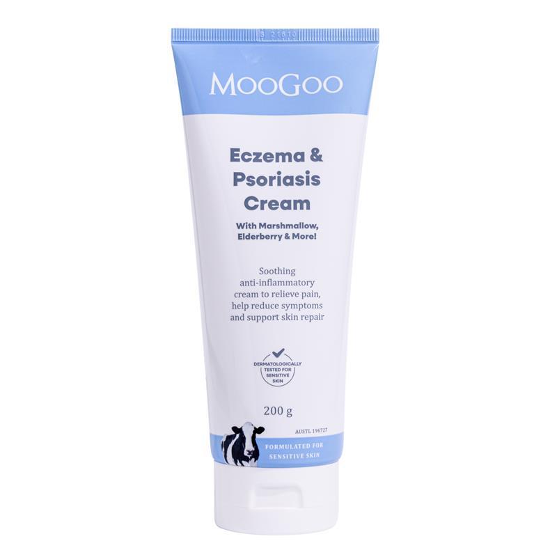 Load image into Gallery viewer, MooGoo Eczema &amp; Psoriasis Cream With Marshmallow &amp; Elderberry 200g
