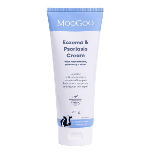 MooGoo Eczema & Psoriasis Cream With Marshmallow & Elderberry 200g
