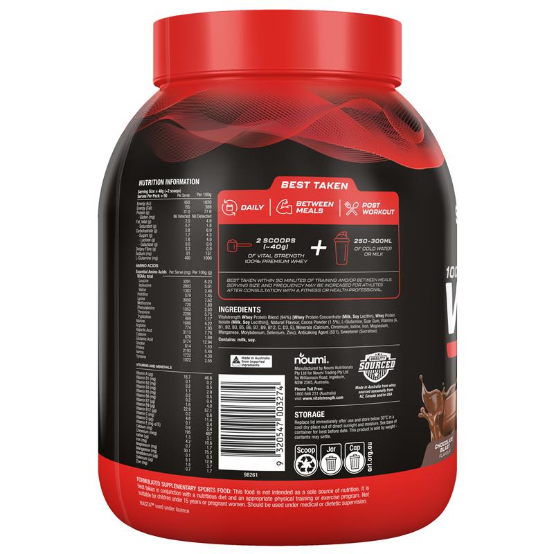 Load image into Gallery viewer, Vital Strength Launch Whey Protein Chocolate 2kg
