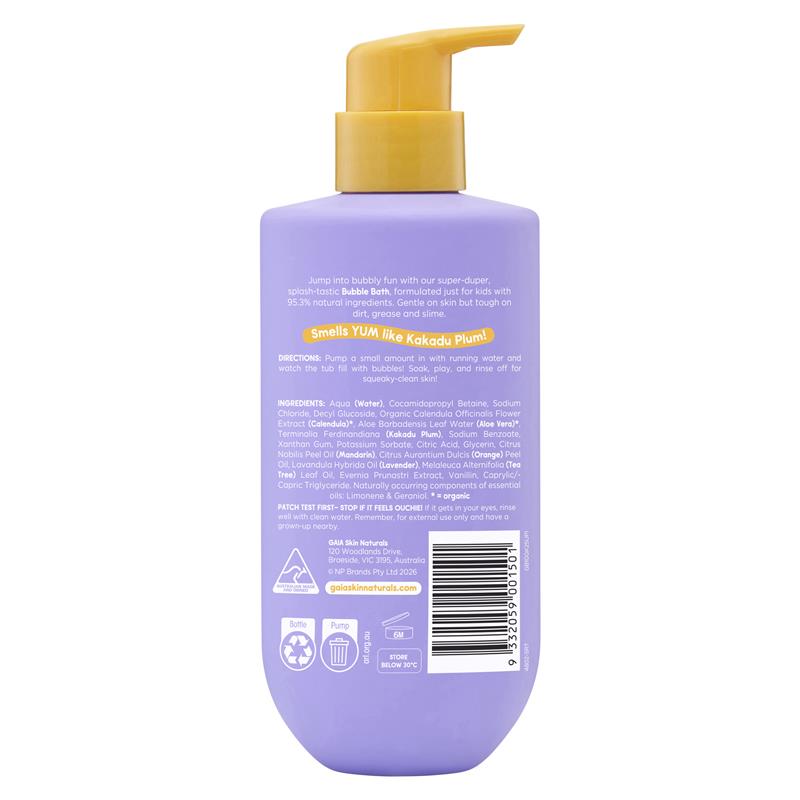 Load image into Gallery viewer, Gaia Natural Kids Bubble Bath 350mL
