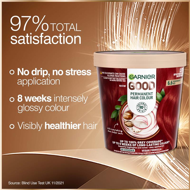 Load image into Gallery viewer, Garnier Good Hair Colour 6.6 Pomegrante Red
