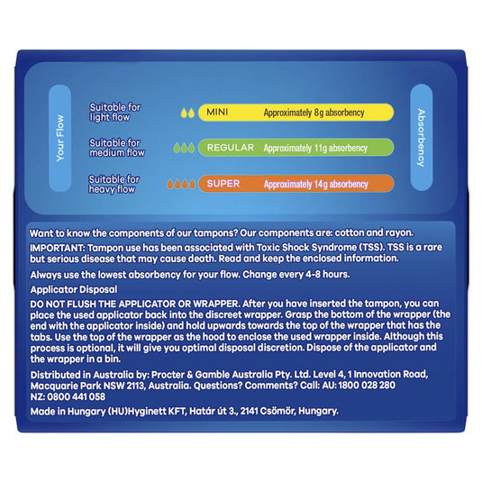 Tampax Mini Tampons with Applicator 20 Pack