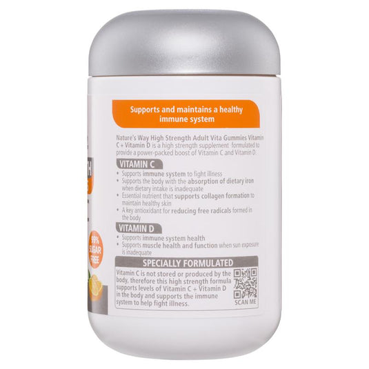 Nature's Way Adult Vita Gummies Sugar Free High Strength Vitamin C 65 Gummies