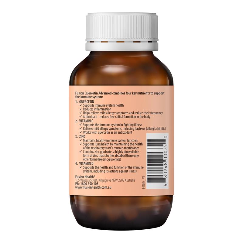 Load image into Gallery viewer, Fusion Quercetin Advanced 60 Vegetarian Capsules
