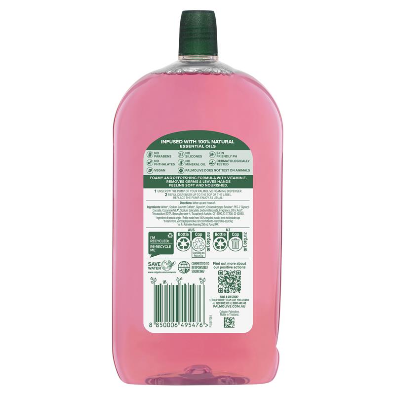 Load image into Gallery viewer, Palmolive Naturals Foaming Hand Wash Refill Raspberry 1L
